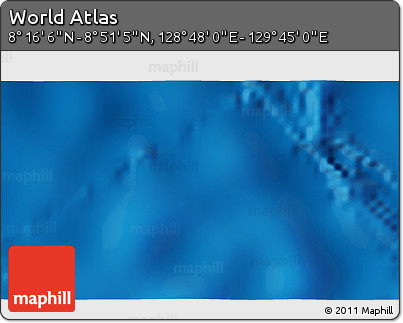 Physical 3D Map of the Area around 8° 33' 36" N, 129° 16' 30" E