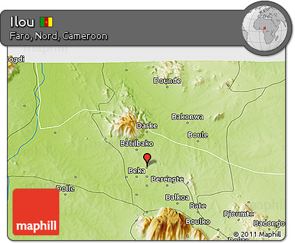 Physical 3D Map of Ilou