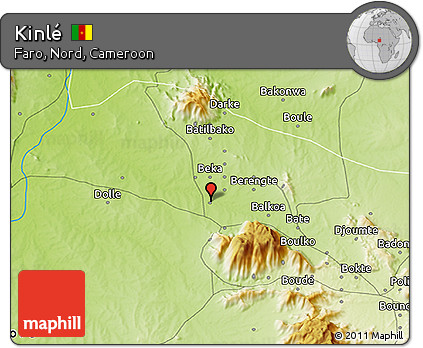 Physical 3D Map of Kinlé