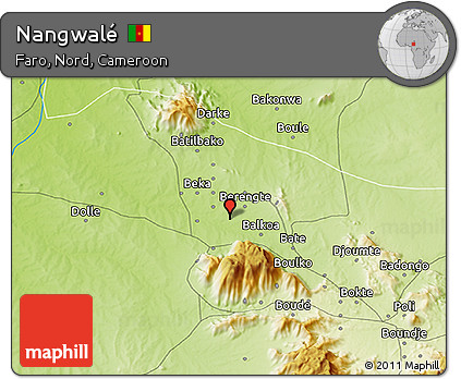 Physical 3D Map of Nangwalé