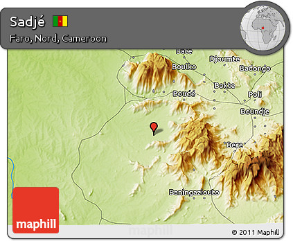 Physical 3D Map of Sadjé