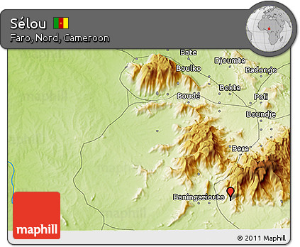 Physical 3D Map of Sélou