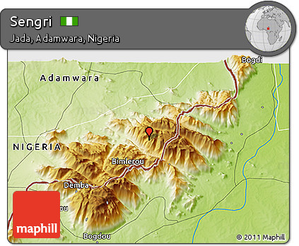 Physical 3D Map of Sengri