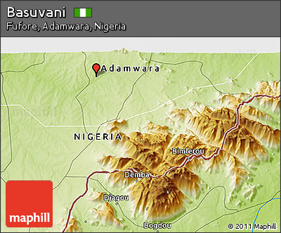 Physical 3D Map of Basuvani