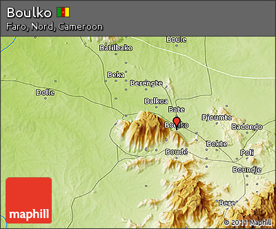 Physical 3D Map of Boulko