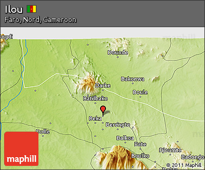 Physical 3D Map of Ilou