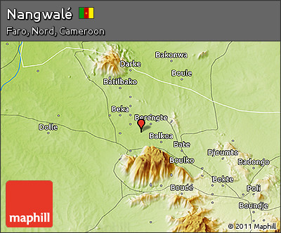 Physical 3D Map of Nangwalé