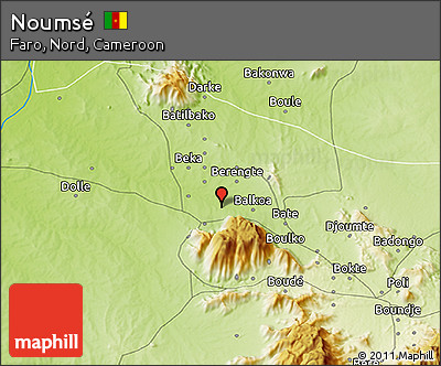 Physical 3D Map of Noumsé