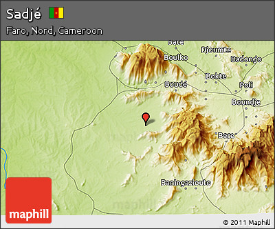 Physical 3D Map of Sadjé