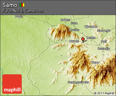 Physical 3D Map of Samo