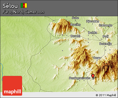 Physical 3D Map of Sélou