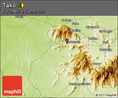 Physical 3D Map of Tako