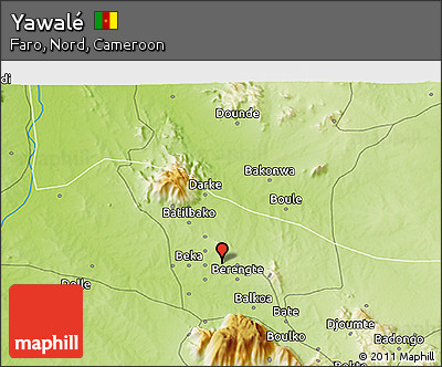 Physical 3D Map of Yawalé
