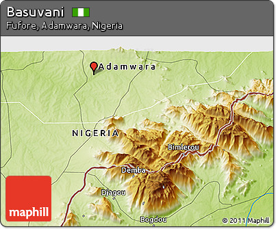 Physical 3D Map of Basuvani