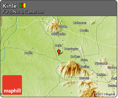 Physical 3D Map of Kinlé