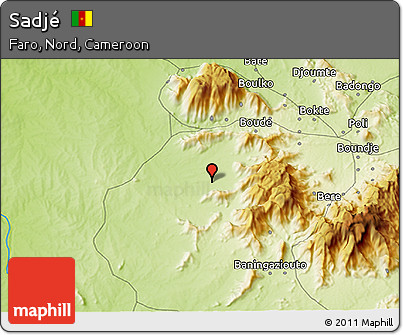 Physical 3D Map of Sadjé