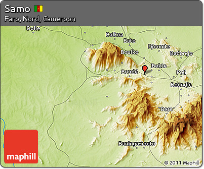 Physical 3D Map of Samo