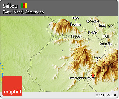 Physical 3D Map of Sélou