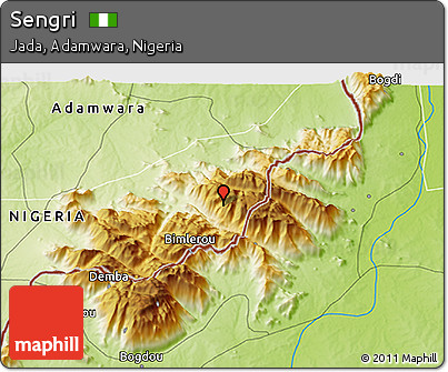 Physical 3D Map of Sengri