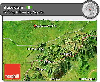 Satellite 3D Map of Basuvani
