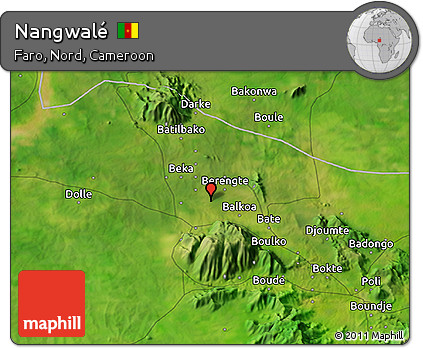 Satellite 3D Map of Nangwalé