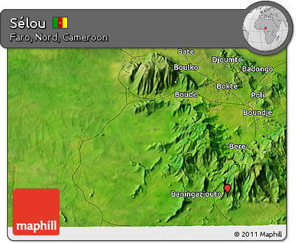 Satellite 3D Map of Sélou