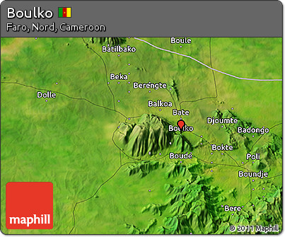 Satellite 3D Map of Boulko