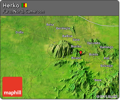 Satellite 3D Map of Herko