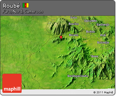 Satellite 3D Map of Roubé