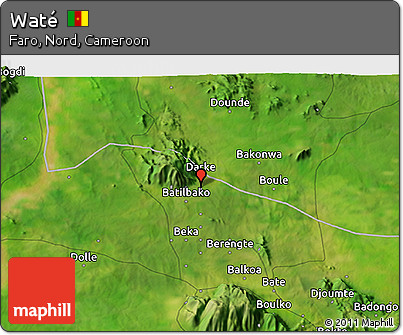 Satellite 3D Map of Waté