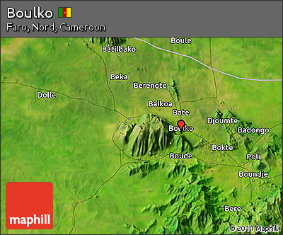 Satellite 3D Map of Boulko