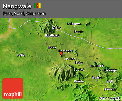 Satellite 3D Map of Nangwalé