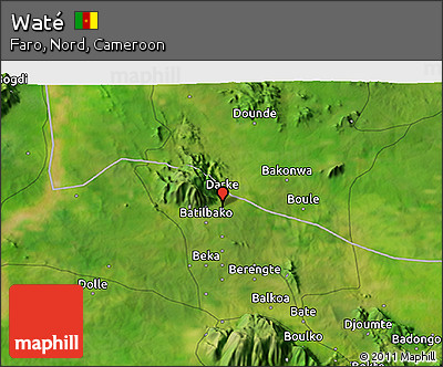 Satellite 3D Map of Waté