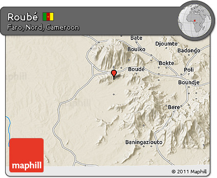 Shaded Relief 3D Map of Roubé