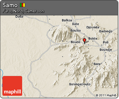 Shaded Relief 3D Map of Samo