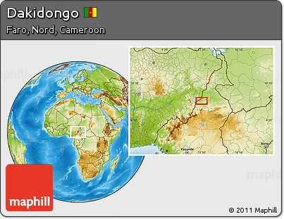 Physical Location Map of Dakidongo
