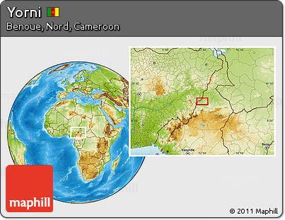 Physical Location Map of Yorni