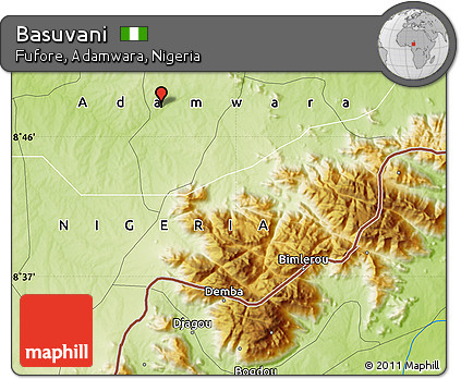 Physical Map of Basuvani
