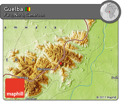Physical Map of Guelba