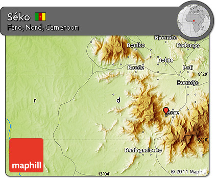 Physical Map of Séko