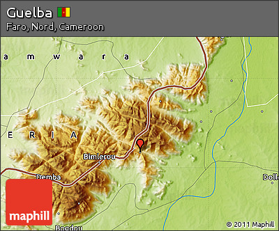 Physical Map of Guelba