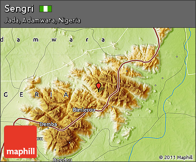 Physical Map of Sengri
