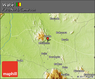 Physical Map of Waté
