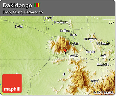 Physical Map of Dakidongo