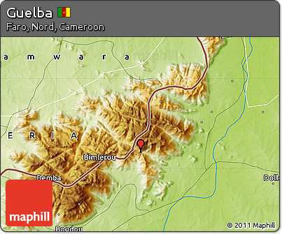 Physical Map of Guelba