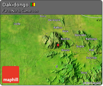 Satellite Map of Dakidongo