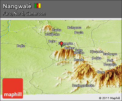 Physical Panoramic Map of Nangwalé