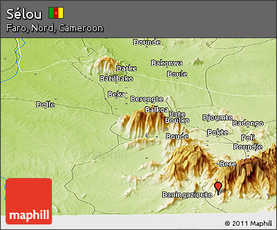 Physical Panoramic Map of Sélou