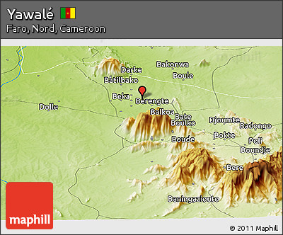 Physical Panoramic Map of Yawalé