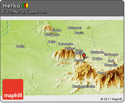 Physical Panoramic Map of Herko
